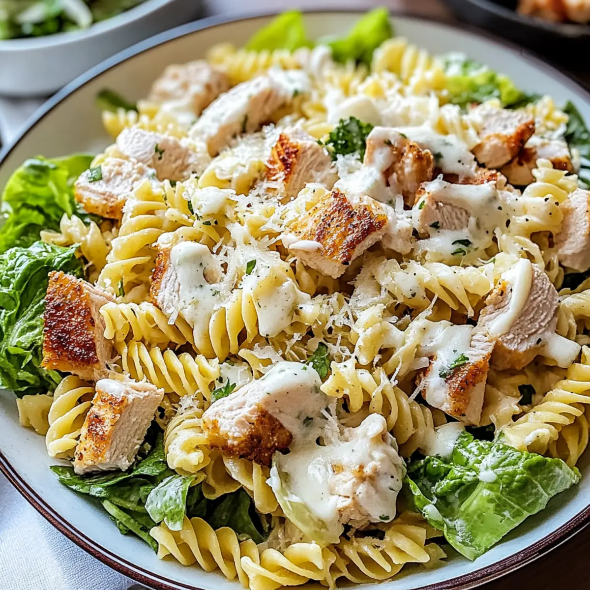Chicken Caesar Pasta Salad