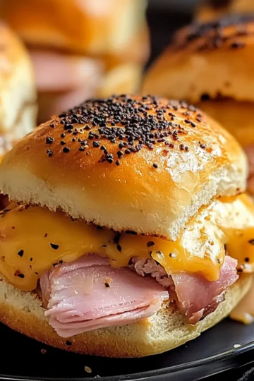 Holiday Hot Ham and Cheese Sliders