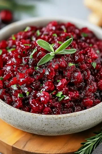 Holiday Gingery Cranberry Salsa