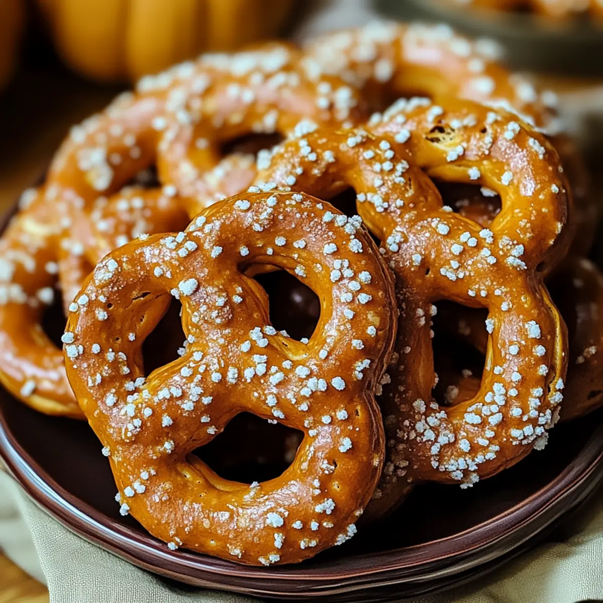 Pumpkin Spice Pretzels