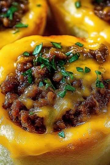 Garlic Butter Cheeseburger Rollups