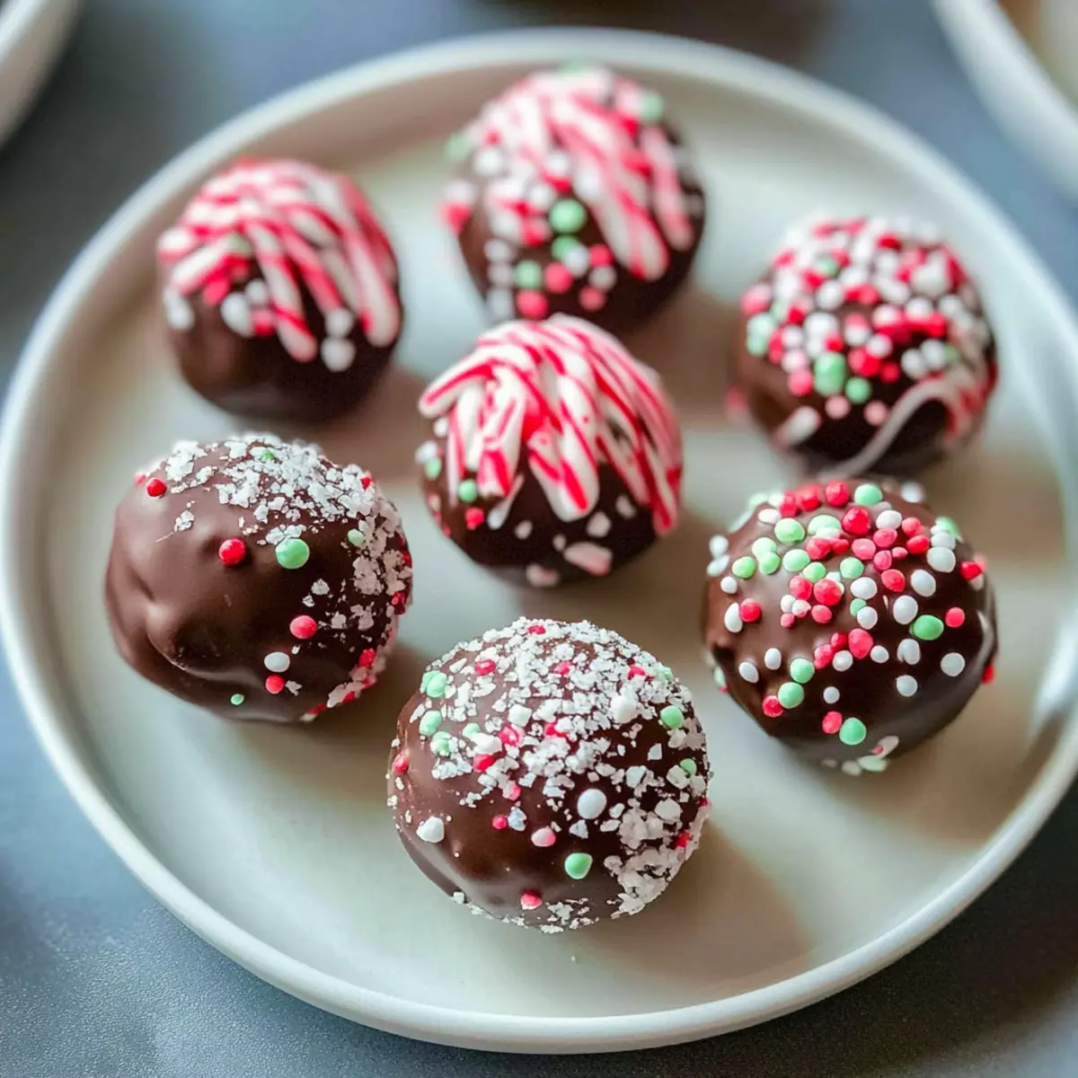 Christmas Peppermint Truffles