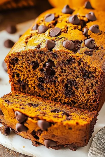 Pumpkin Chocolate Chip Bread