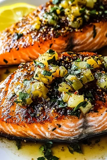 Christmas Oven Baked Salmon Steaks