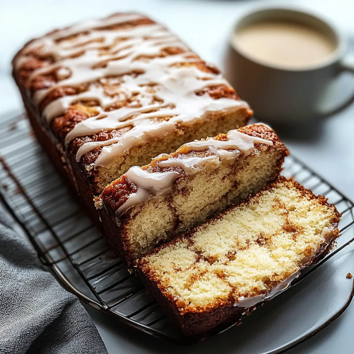 Sour Cream Coffee Cake Loaf
