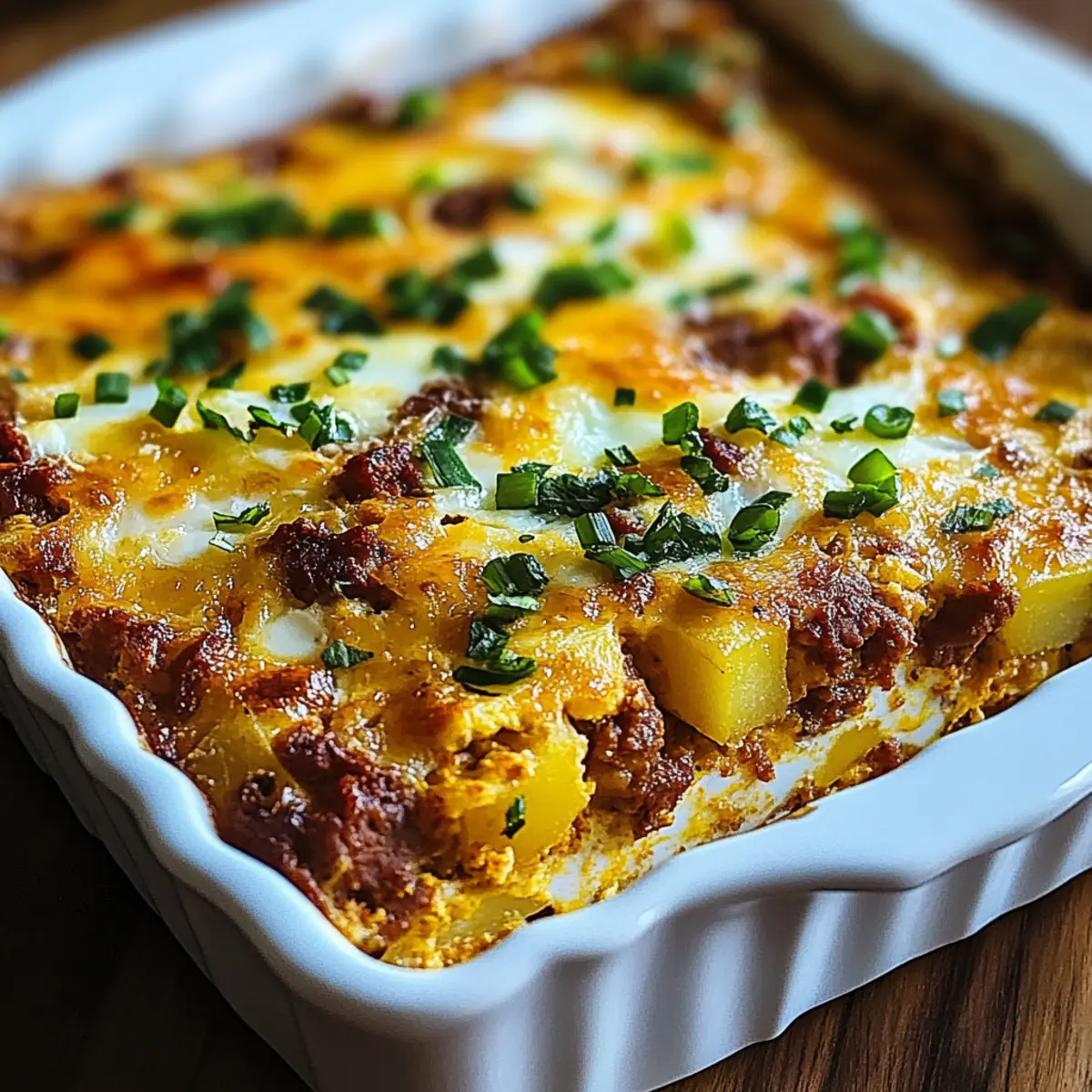 Chorizo & Potato Egg Casserole