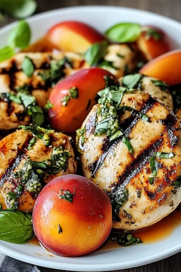 Peach Caprese Grilled Chicken