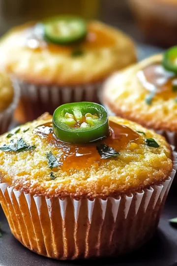 Honey Jalapeno Cornbread Muffins