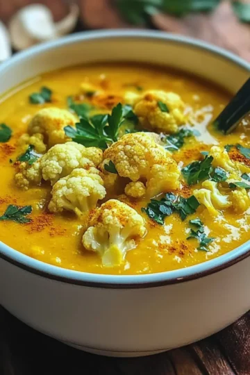 Cauliflower Turmeric Soup