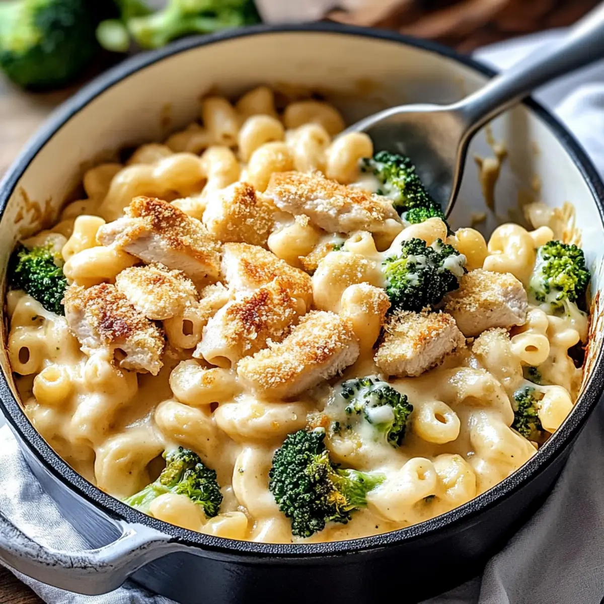 Chicken Broccoli Mac and Cheese