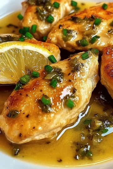 Italian Lemon Chicken Piccata (Light)