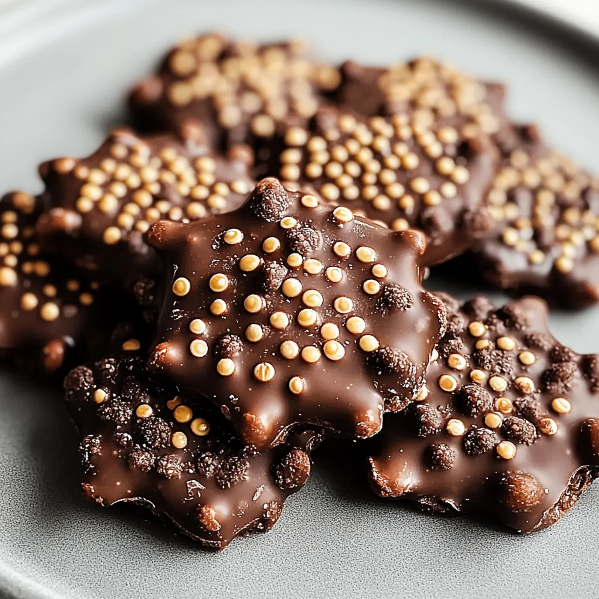 Dark Chocolate Quinoa Crisps