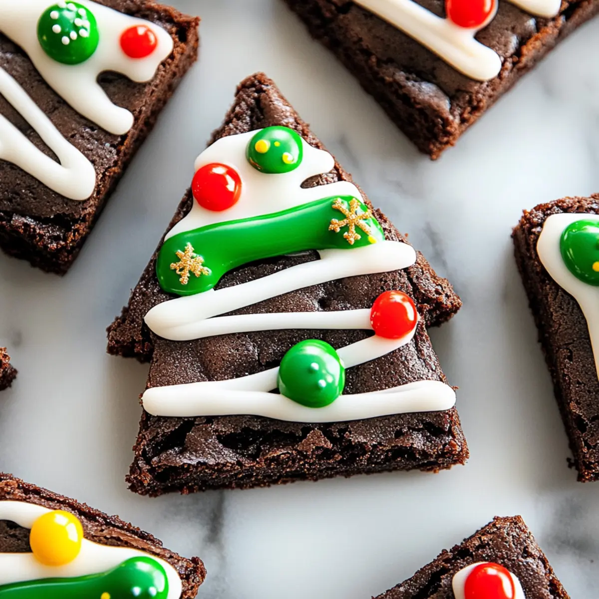 Christmas Tree Brownies