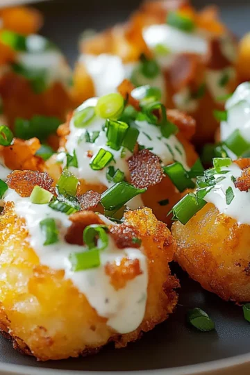 Loaded Smashed Tater Tots