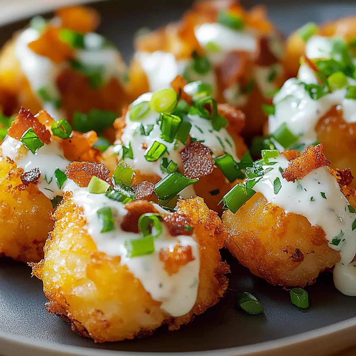 Loaded Smashed Tater Tots