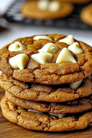 Chewy Pumpkin White Chocolate Chip Cookies