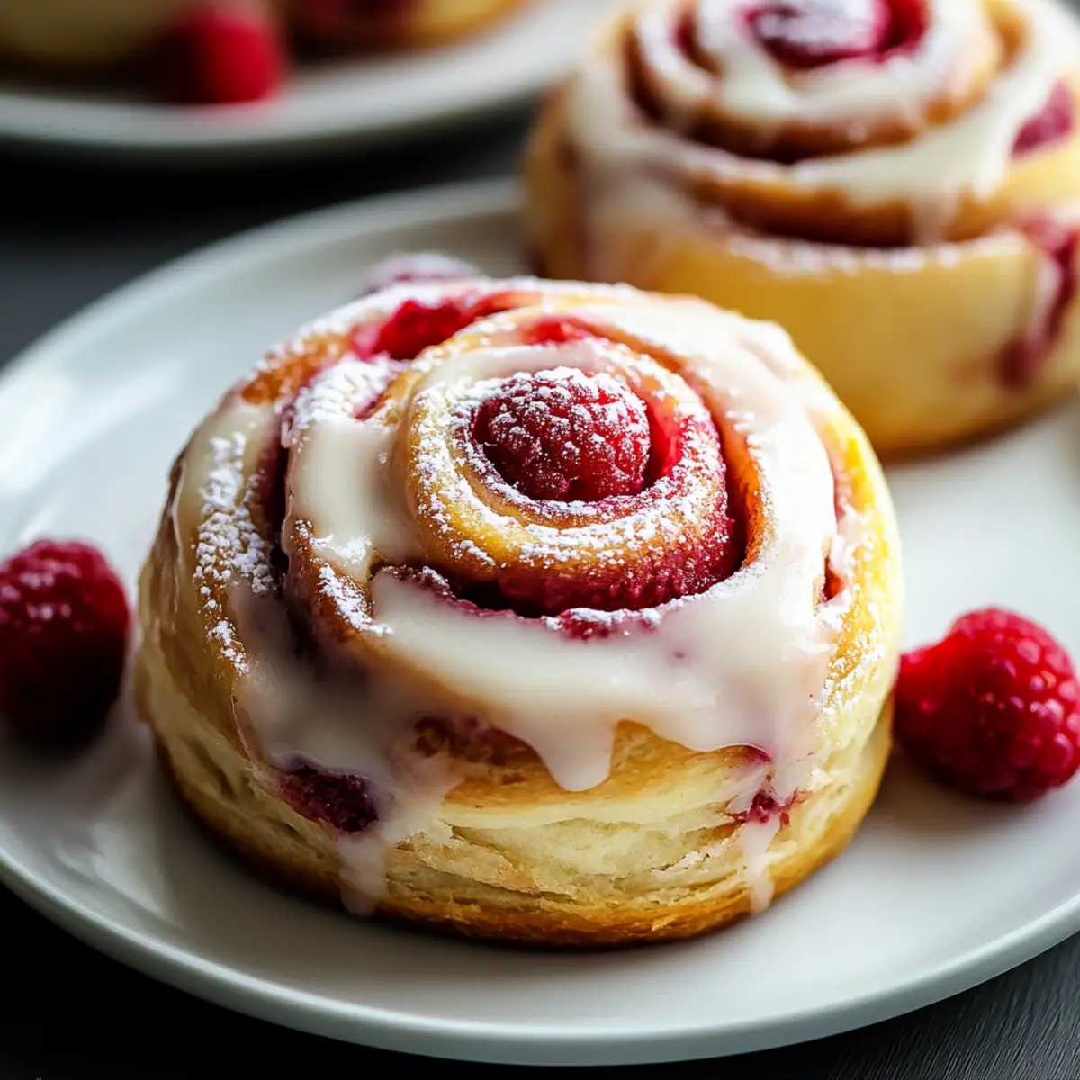 Raspberry Cinnamon Rolls