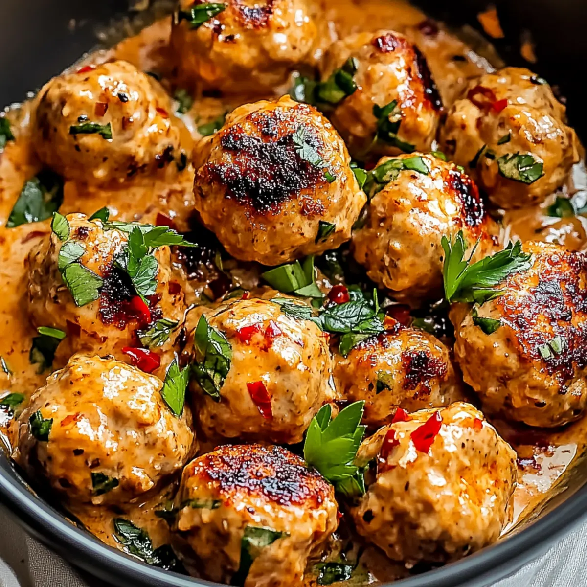 Marry Me Chicken Meatballs