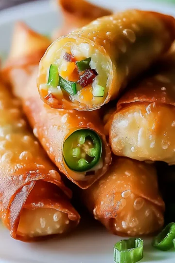 Mini Jalapeno Popper Egg Rolls