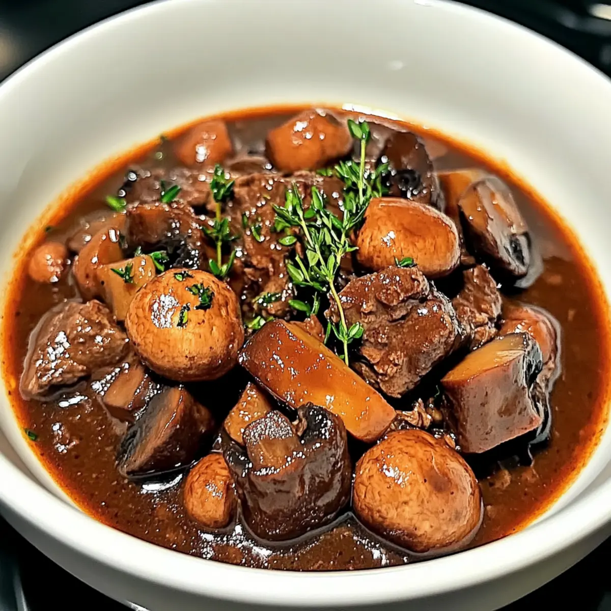 Slow Cooker Beef Burgundy with Mushrooms