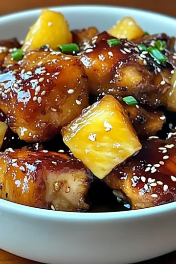 Sticky Pineapple Chicken Thighs