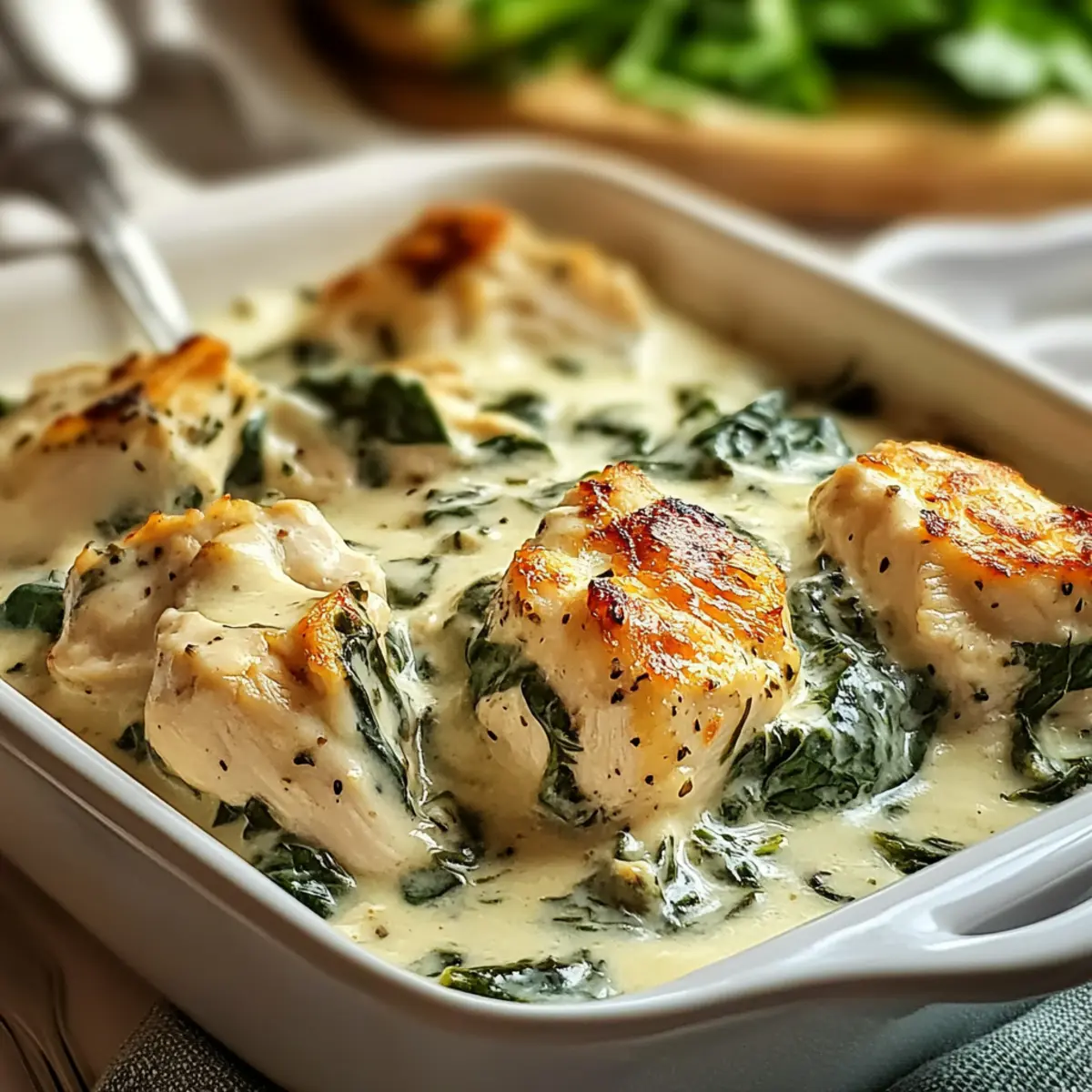 Creamy Chicken and Spinach Casserole