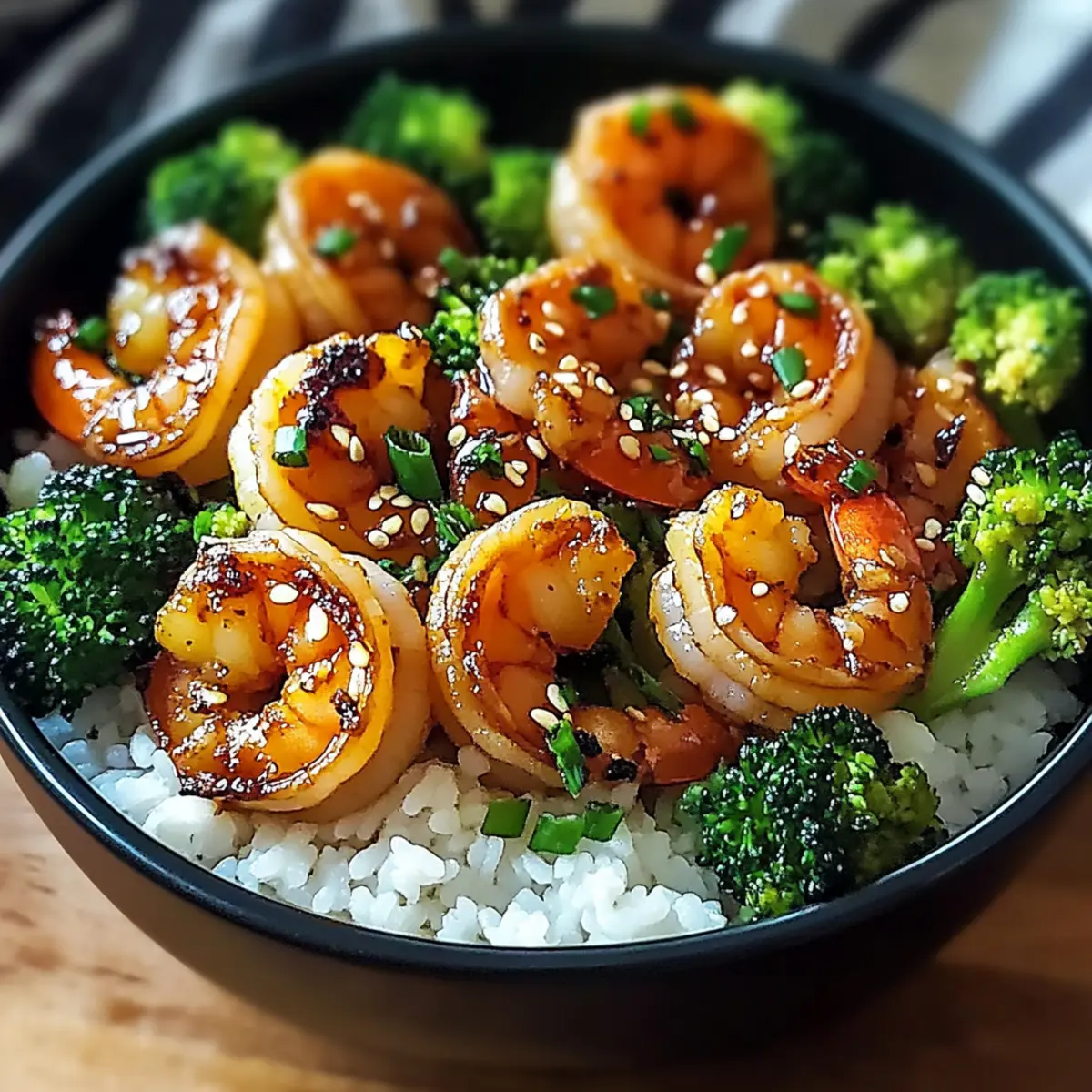 Honey Garlic Shrimp Bowls