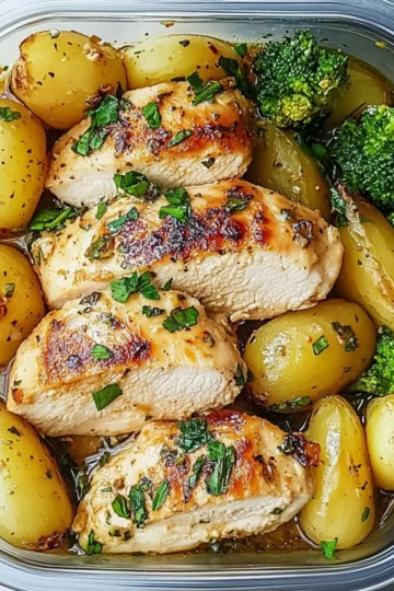 Lemon Garlic Chicken Meal Prep