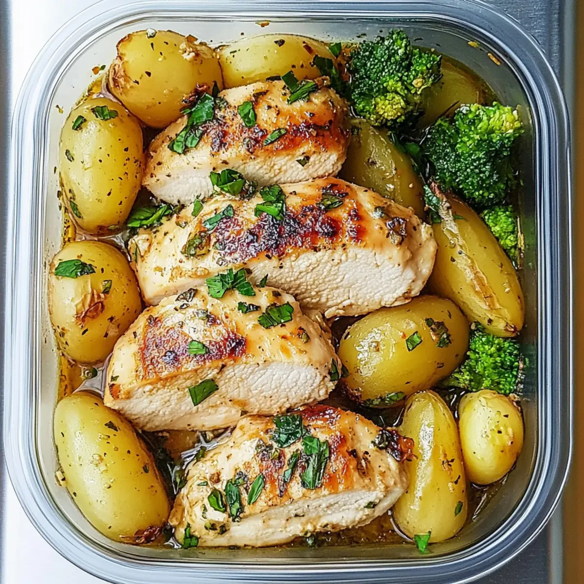 Lemon Garlic Chicken Meal Prep