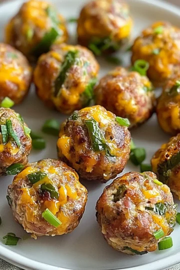 Spicy Jalapeño Popper Sausage Balls