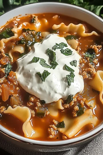 Crockpot Lasagna Soup
