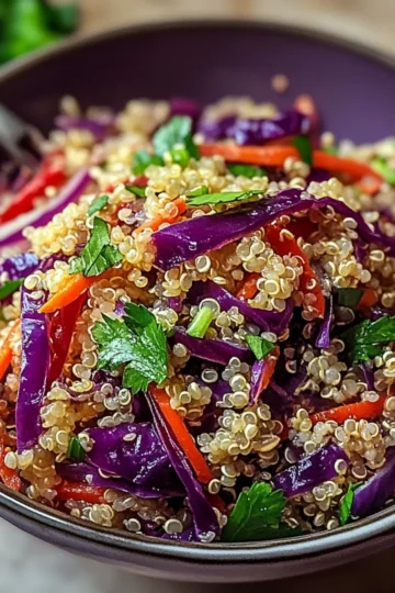 Quinoa and Red Cabbage Salad