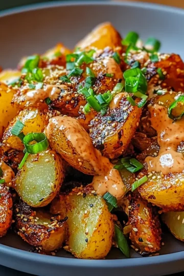 Crispy Gochujang Potato Salad
