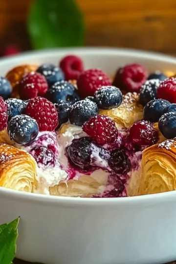 Berry Croissant Casserole