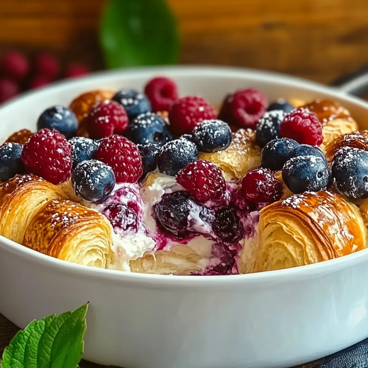 Berry Croissant Casserole