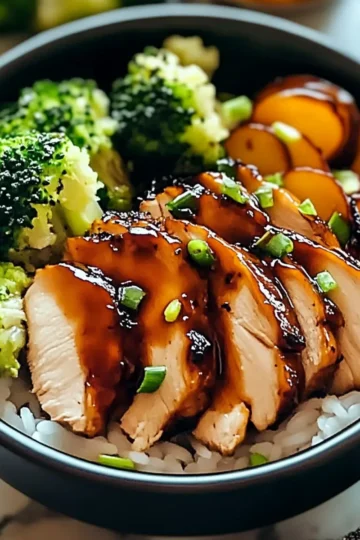 Sticky Chicken Bowls