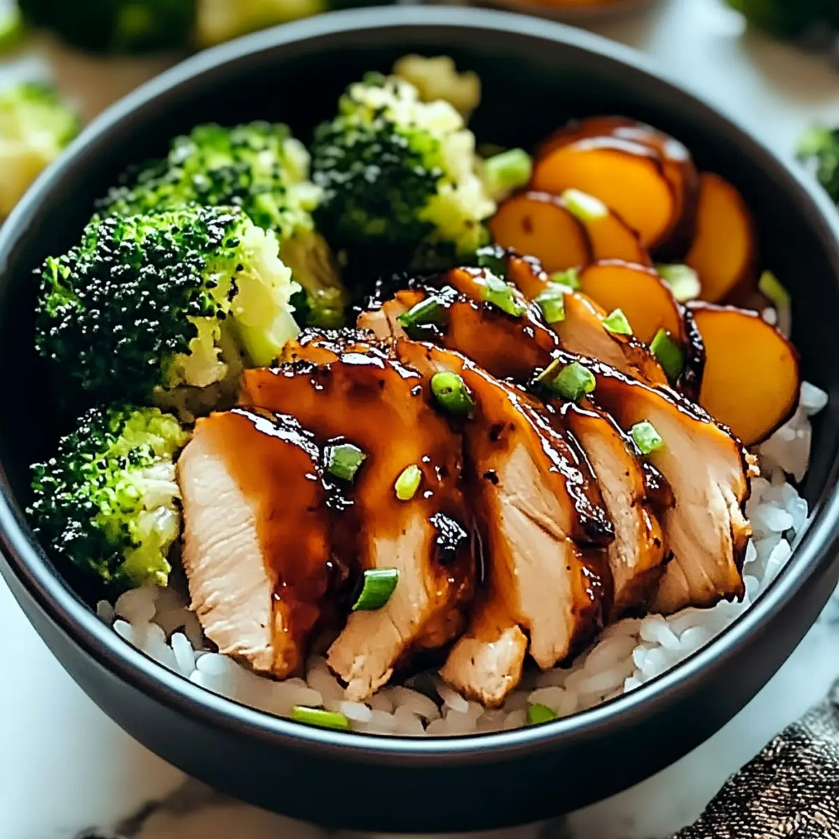 Sticky Chicken Bowls