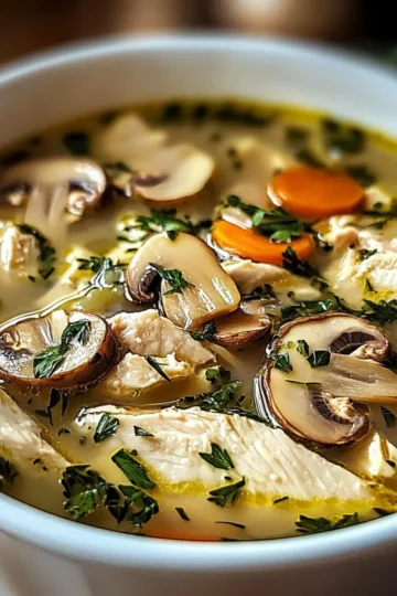 Rotisserie Chicken Mushroom Soup