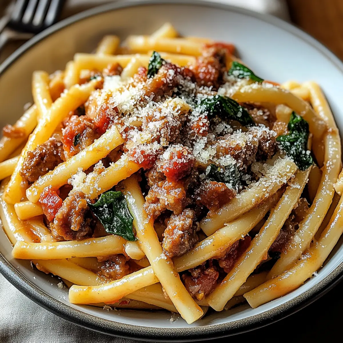 Tuscan Sausage Pasta