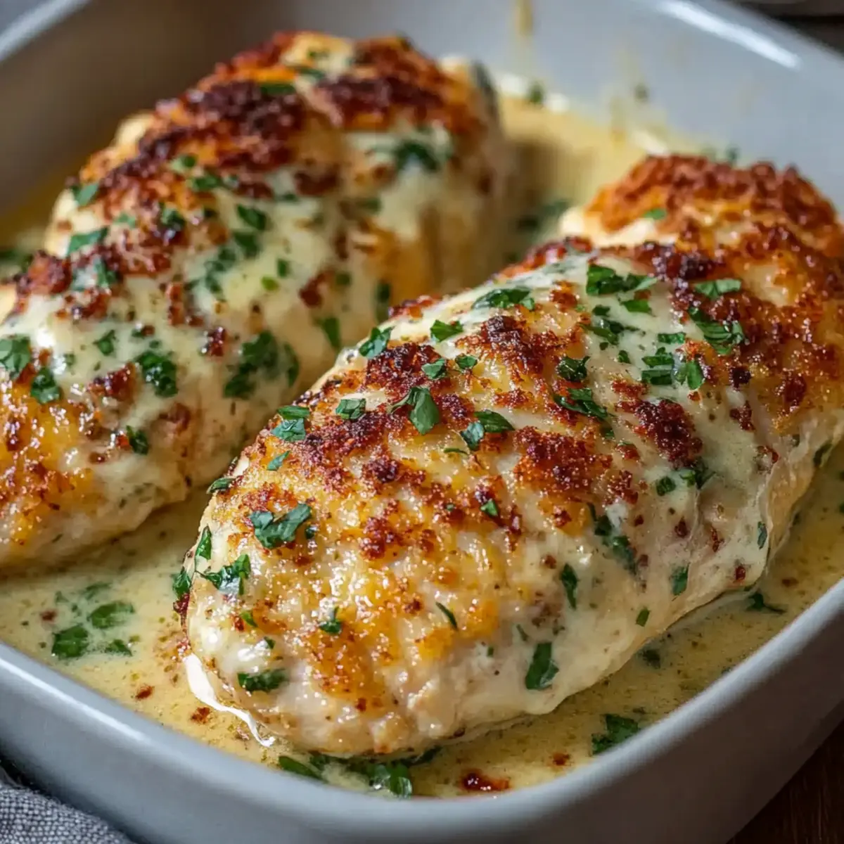 Baked Caesar Chicken