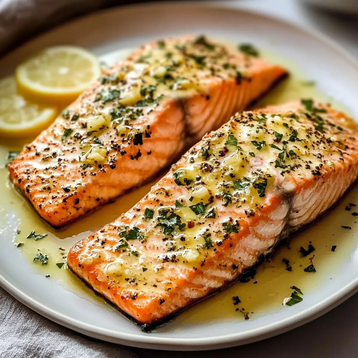 Lemon Garlic Butter Salmon