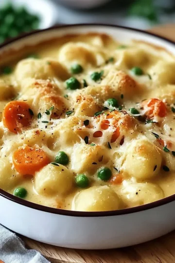 One Pot Gnocchi Chicken Pot Pie