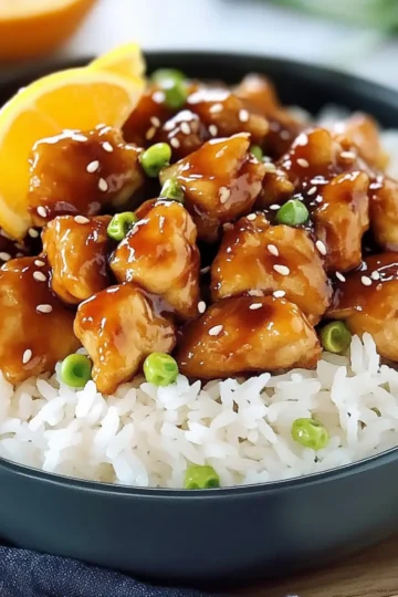 Orange Chicken with Rice