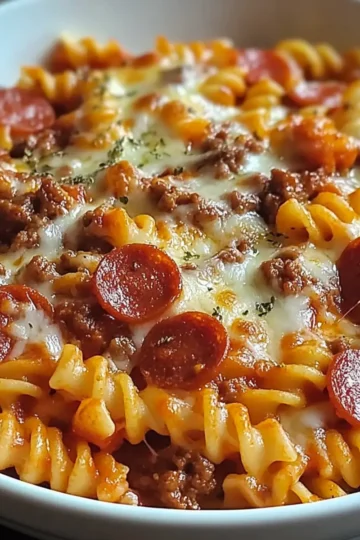 Crockpot Pizza Pasta
