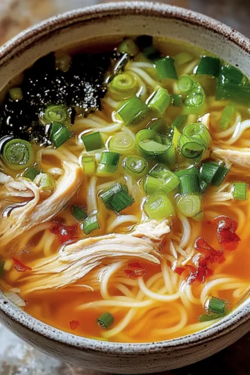 Ginger Garlic Chicken Noodle Soup