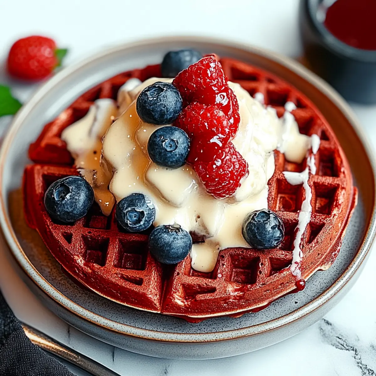 Red Velvet Waffles