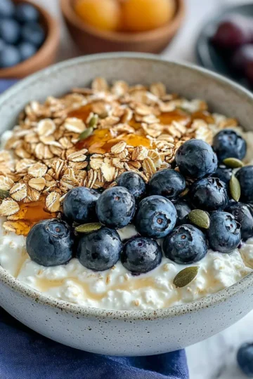 Blueberry & Muesli Cottage Cheese Bowl