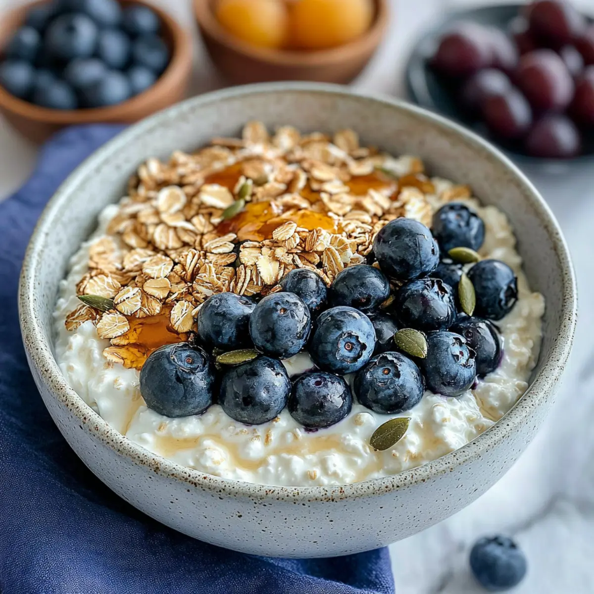Blueberry & Muesli Cottage Cheese Bowl