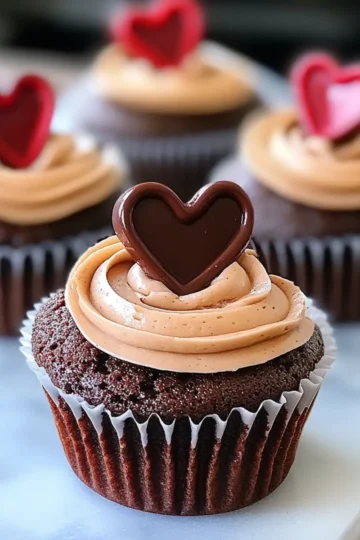 Valentine Brownie Cupcakes