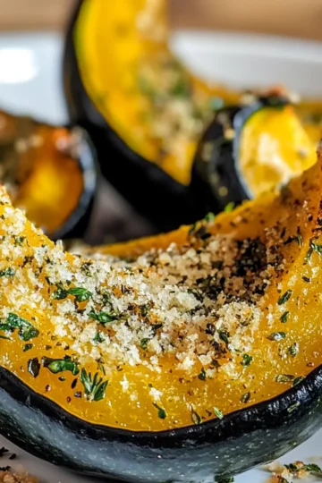 Parmesan Herb Roasted Acorn Squash